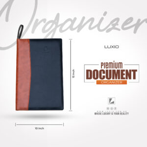 LUXIO Premium Document Organizer - Black