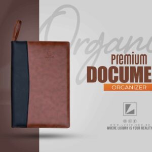 LUXIO Premium Document Organizer - Brown