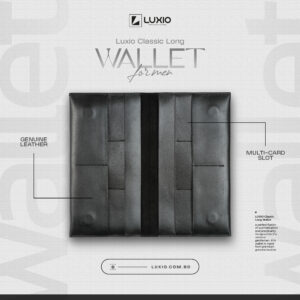 LUXIO Classic Wallet - Black