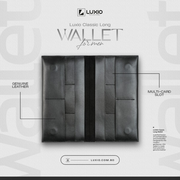 LUXIO Classic Wallet - Black