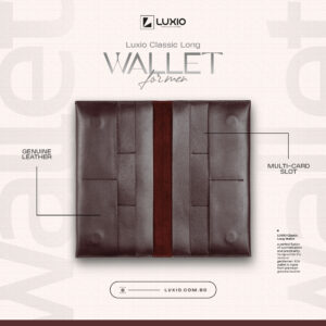 LUXIO Classic Wallet - Chocolate